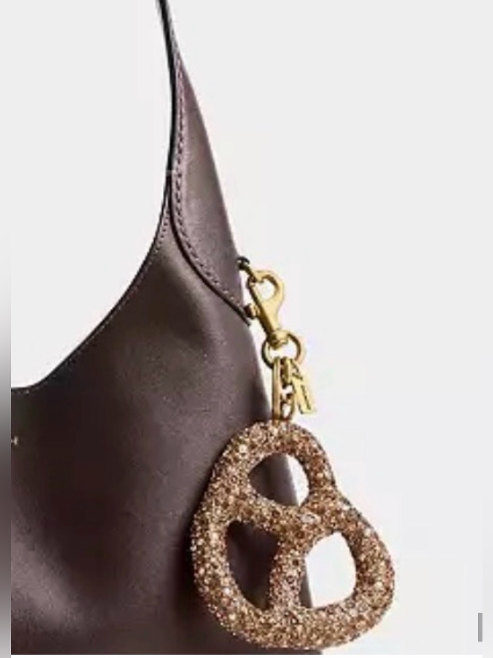 NWT Coach Crystal Pretzel Bag Charm. - Picture 7 of 7